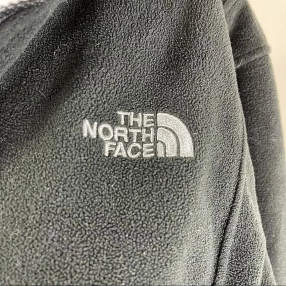 The North Face Boy's Black Fleece 3/4 Zip Pullover Size XL
